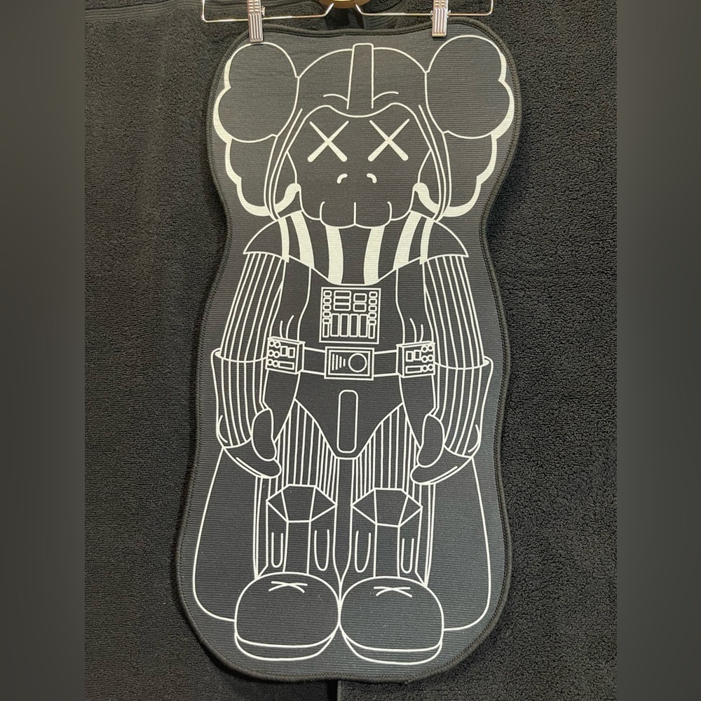 BEARBRICK KAWS DARTH VADER CUSTOM MADE RUG With FREEBIES